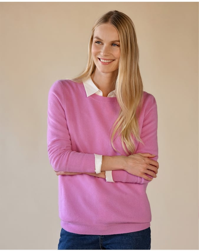 Womens Cashmere Boyfriend Sweater