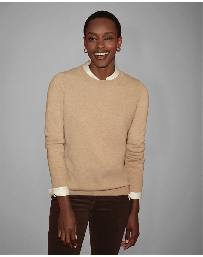 Womens Cashmere Boyfriend Sweater