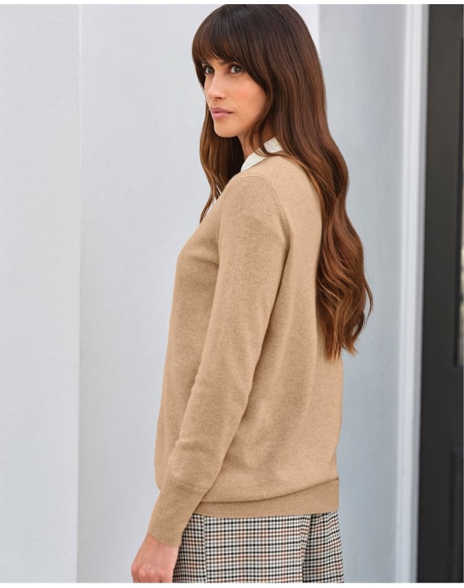 Womens Cashmere Boyfriend Sweater