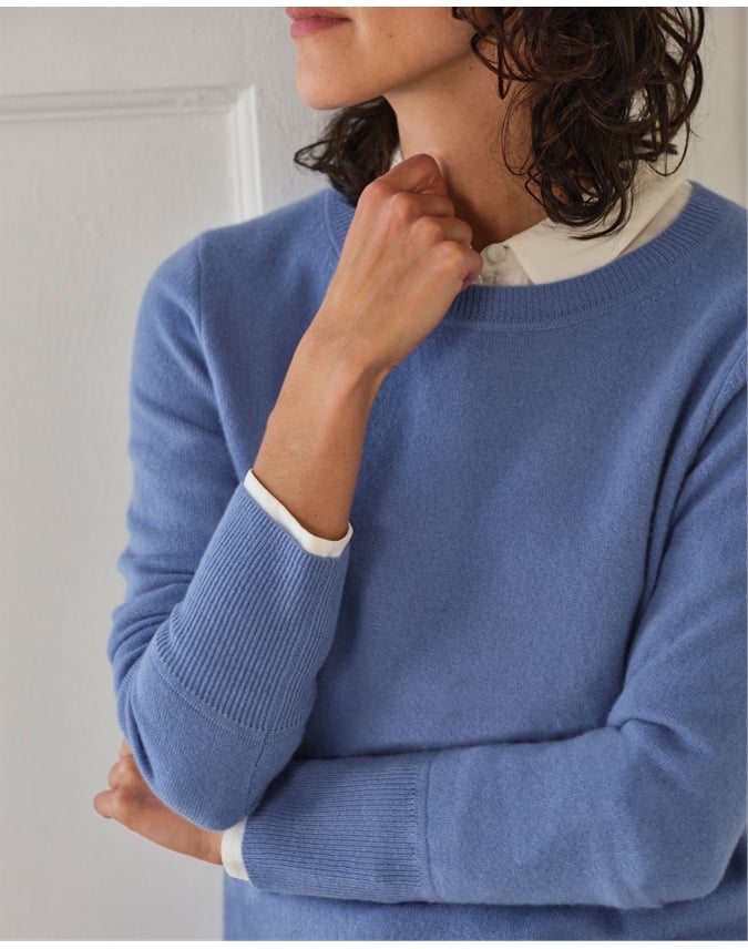 Womens Cashmere Boyfriend Sweater