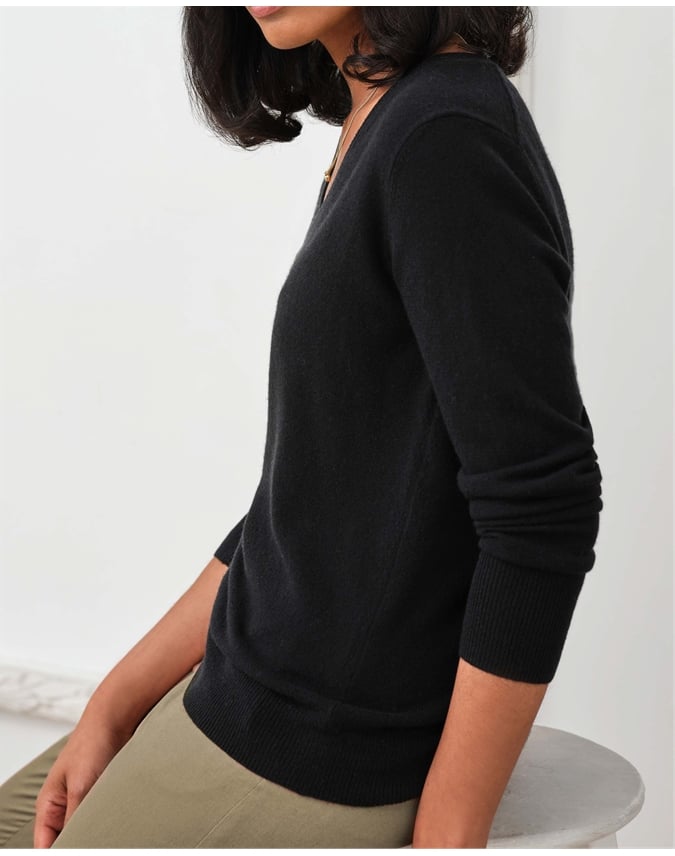 Cashmere V Neck Sweater