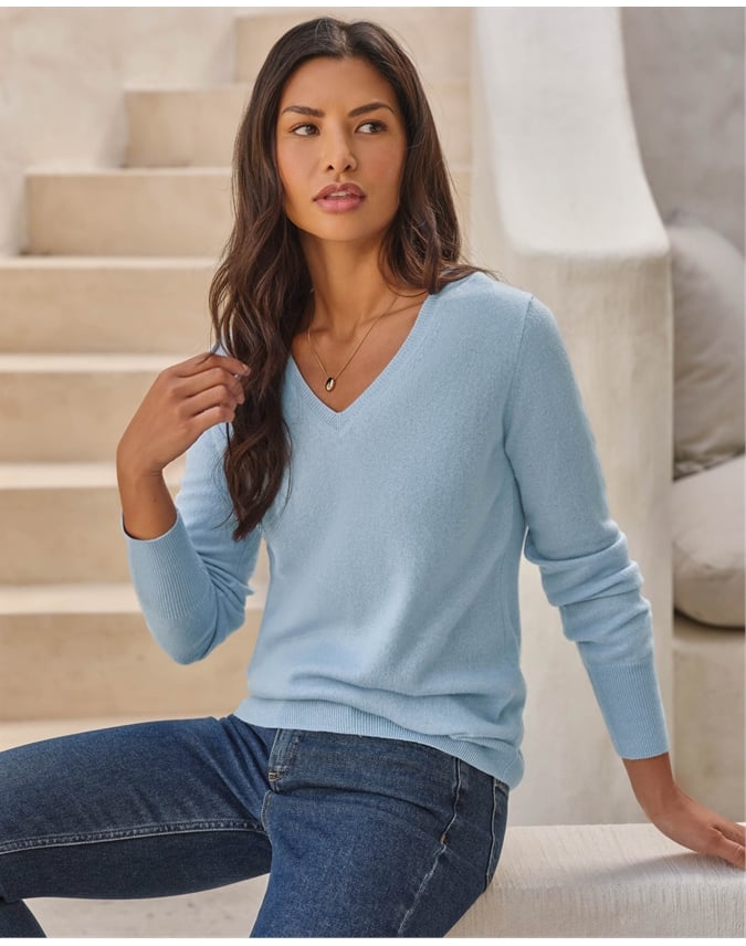 Cashmere V Neck Sweater