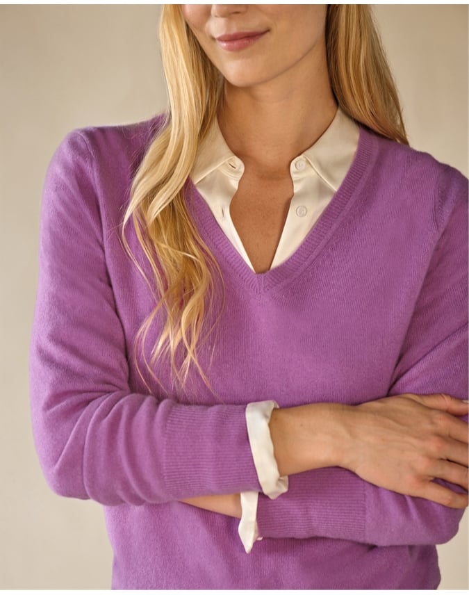 Cashmere V Neck Sweater