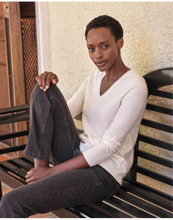 Cashmere V Neck Sweater