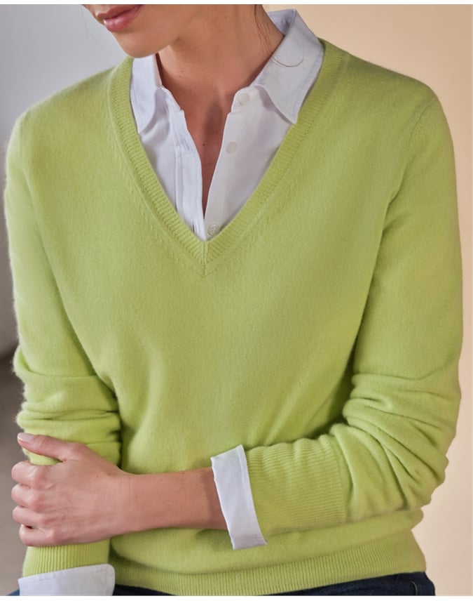 Cashmere V Neck Sweater