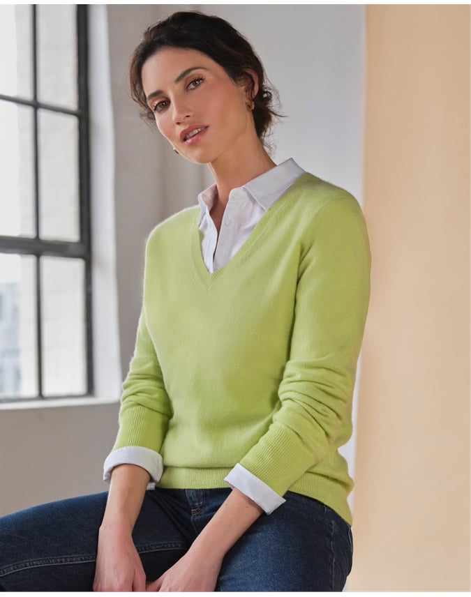 Cashmere V Neck Sweater
