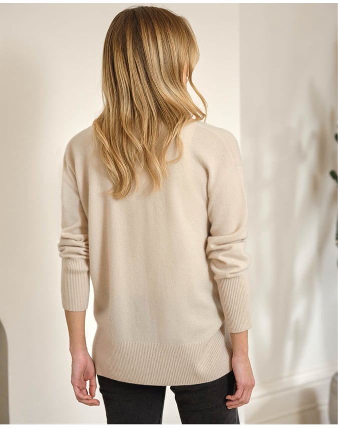 Pure Cashmere Boyfriend Cardigan