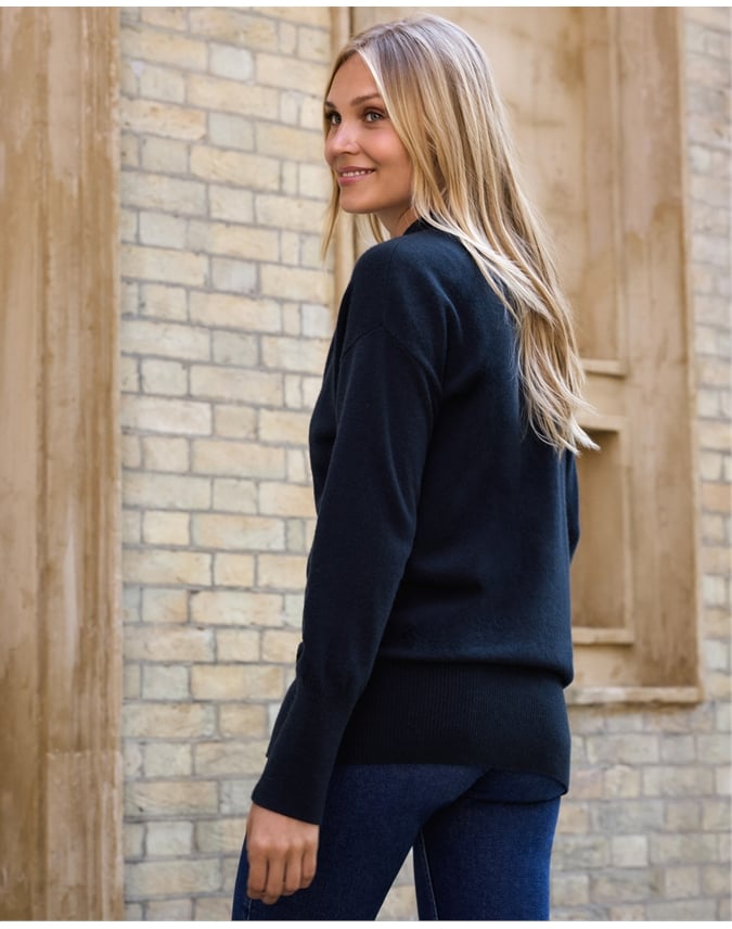 Pure Cashmere Boyfriend Cardigan