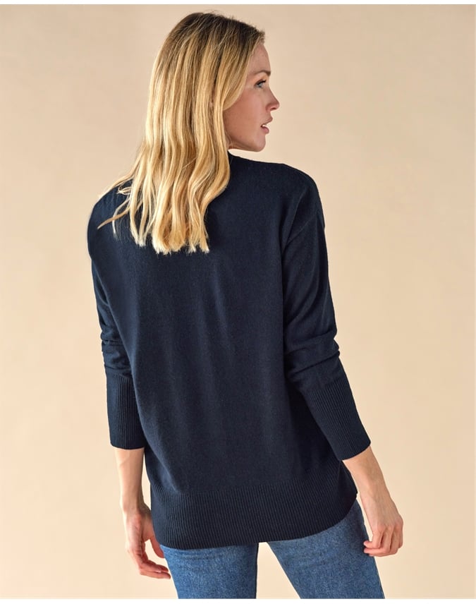 Pure Cashmere Boyfriend Cardigan
