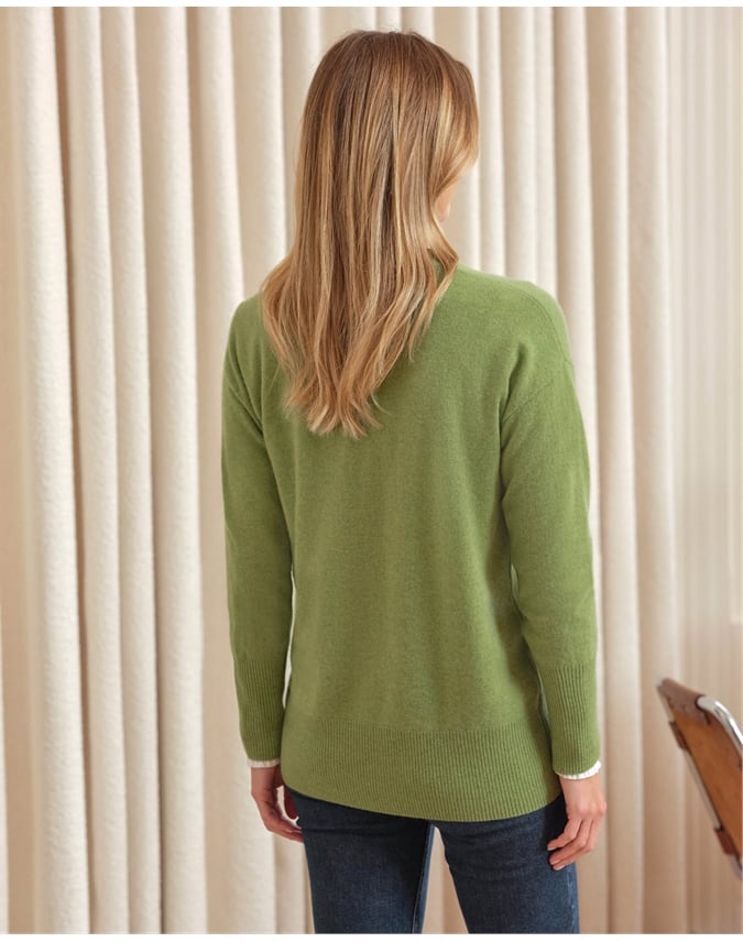 Pure Cashmere Boyfriend Cardigan