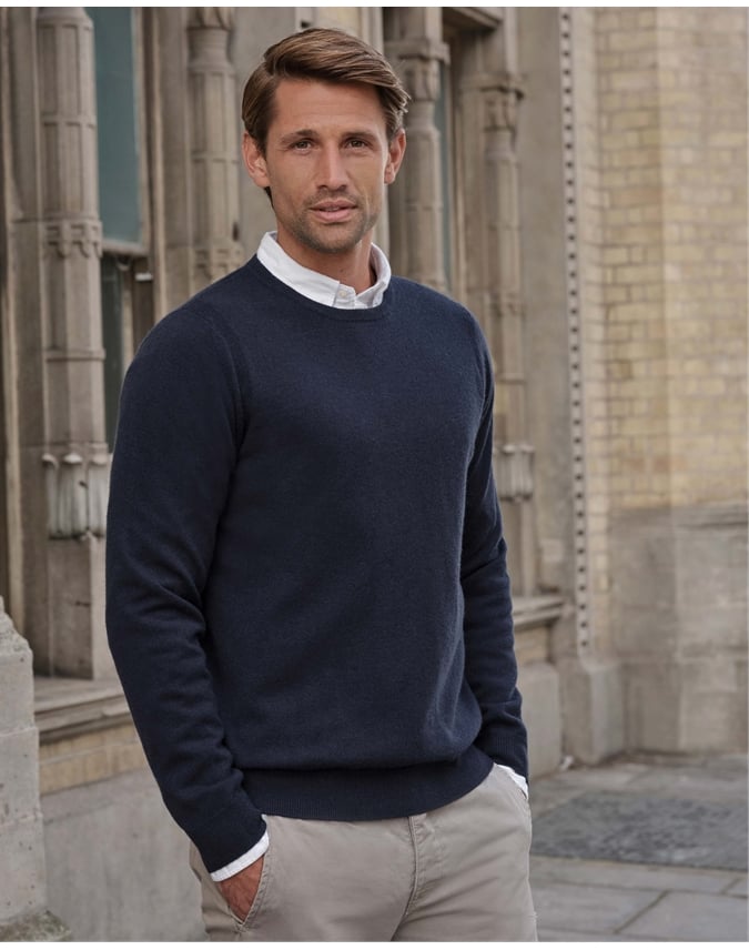 Mens Cashmere Crew Sweater