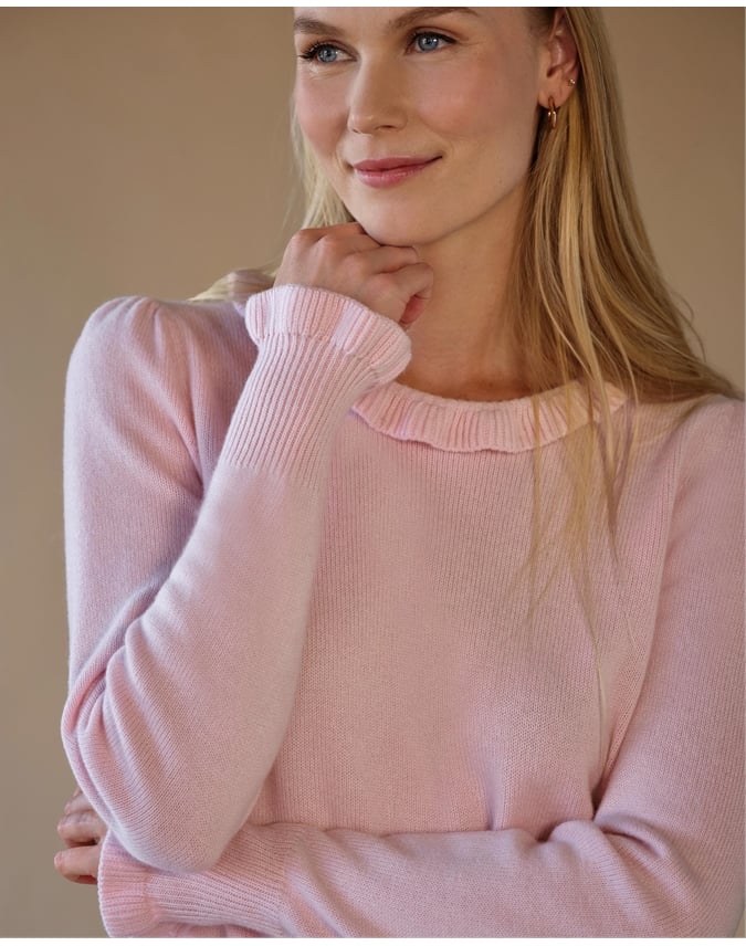 Cashmere Frill Sweater