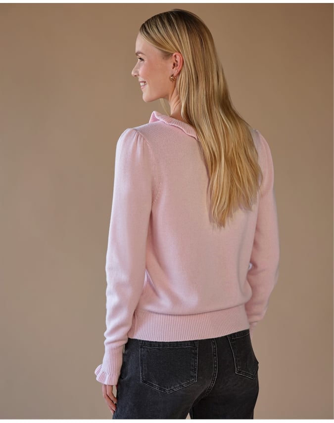 Cashmere Frill Sweater