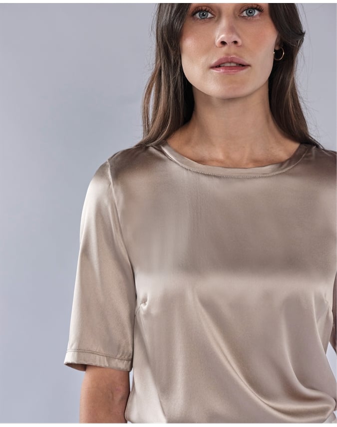 Silk Front T Shirt