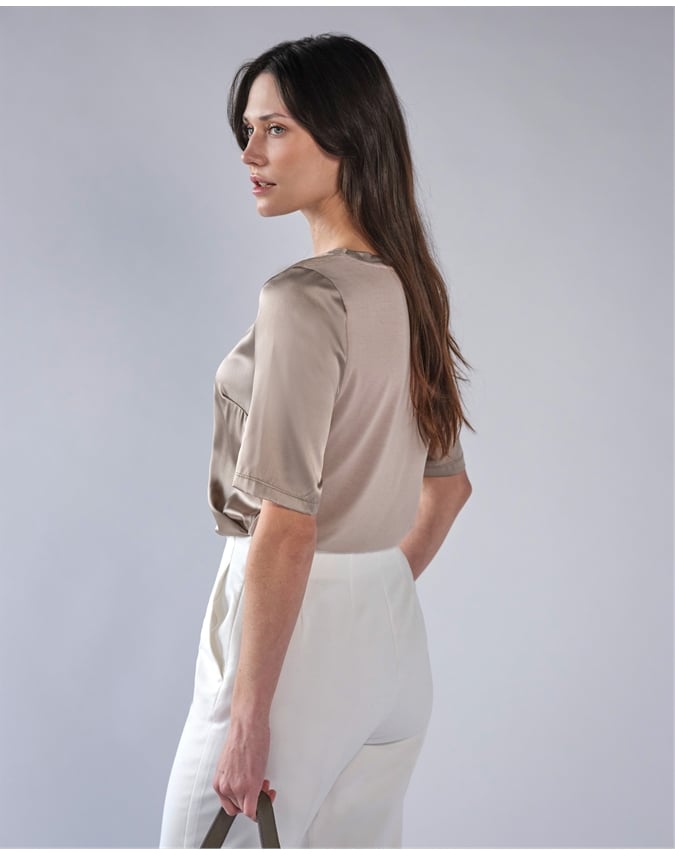 Silk Front T Shirt