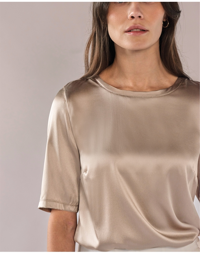 Silk Front T Shirt