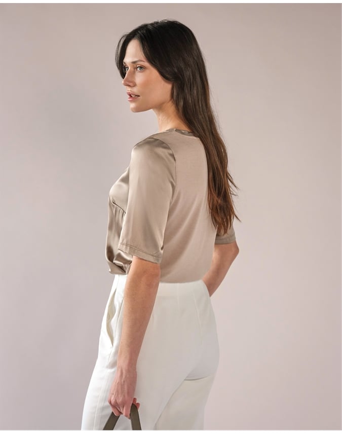 Silk Front T Shirt