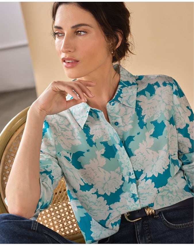 Pure Washed Silk Shirt