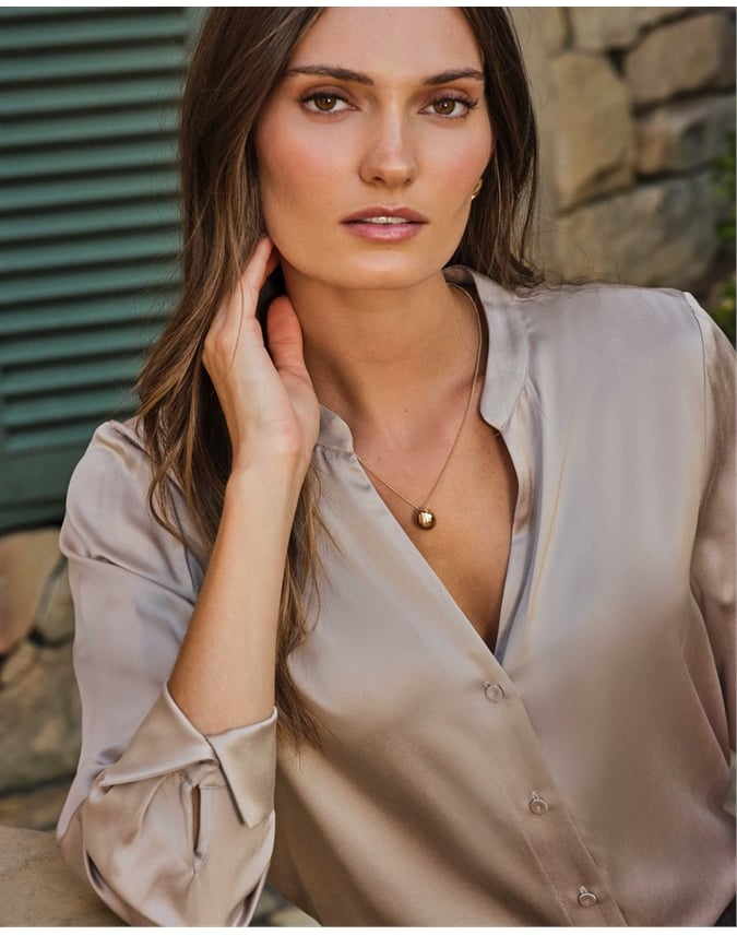 Pure Silk Clean Relaxed Shirt