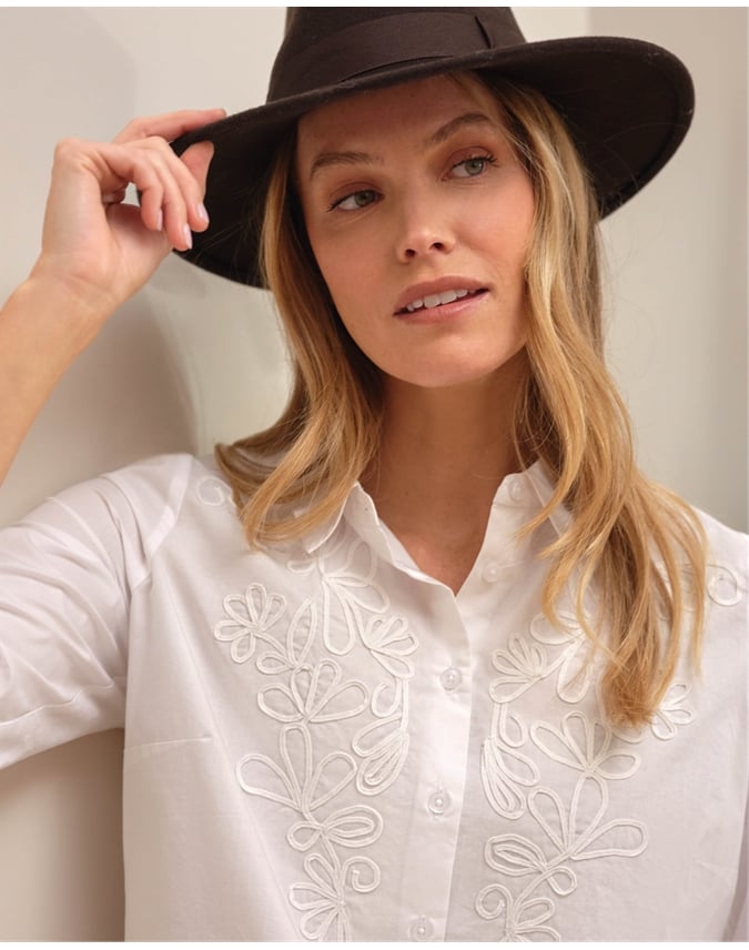 Cornelli Embroidered Shirt