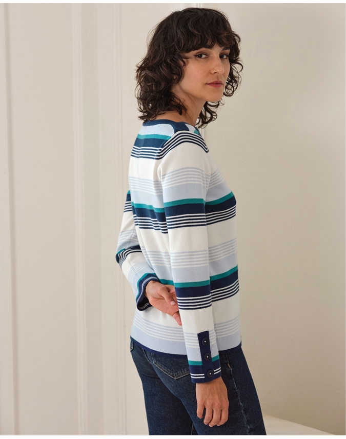 Cotton Wool Stripe Sweater