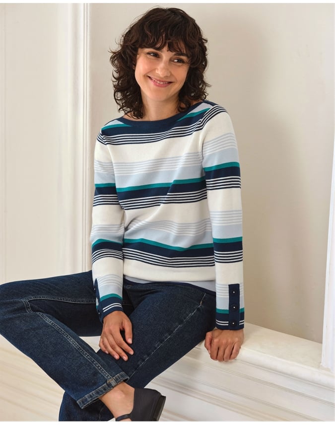 Cotton Wool Stripe Sweater