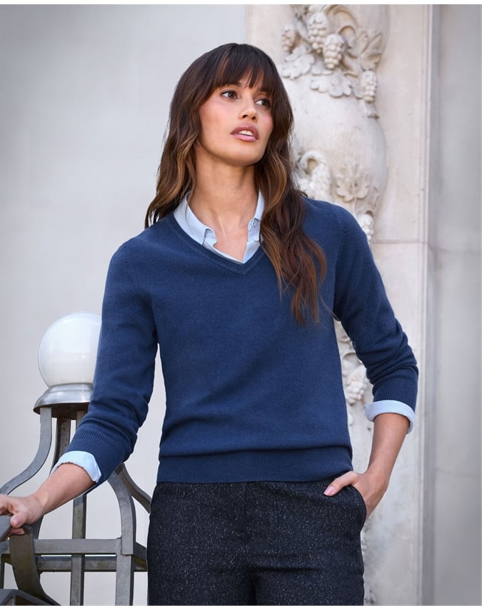 Cashmere V Neck Sweater