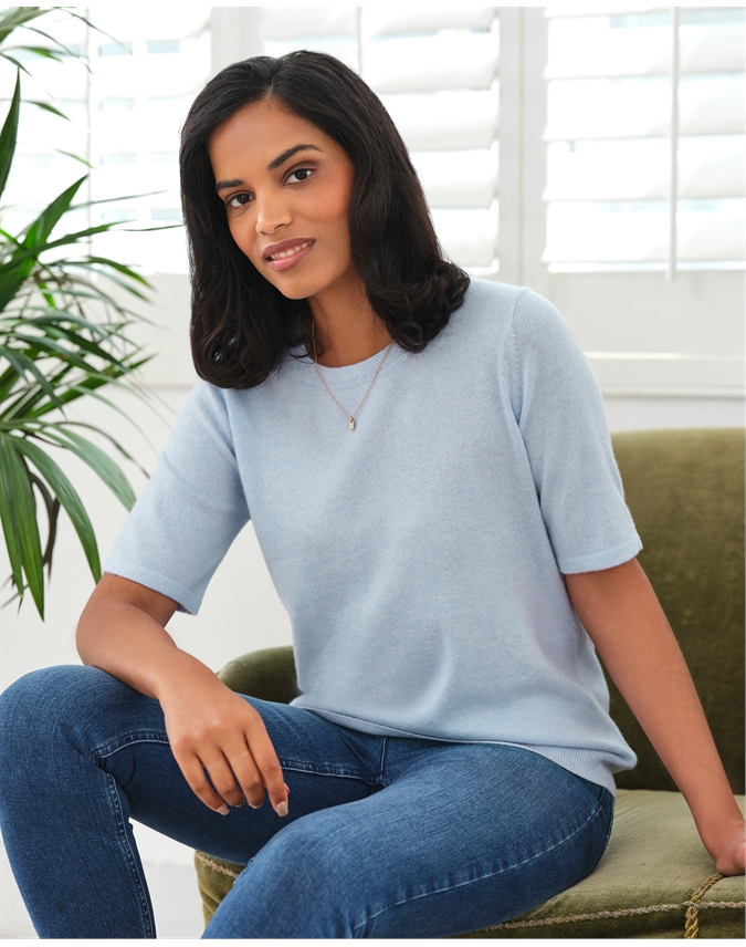 Cashmere Crew Neck Top