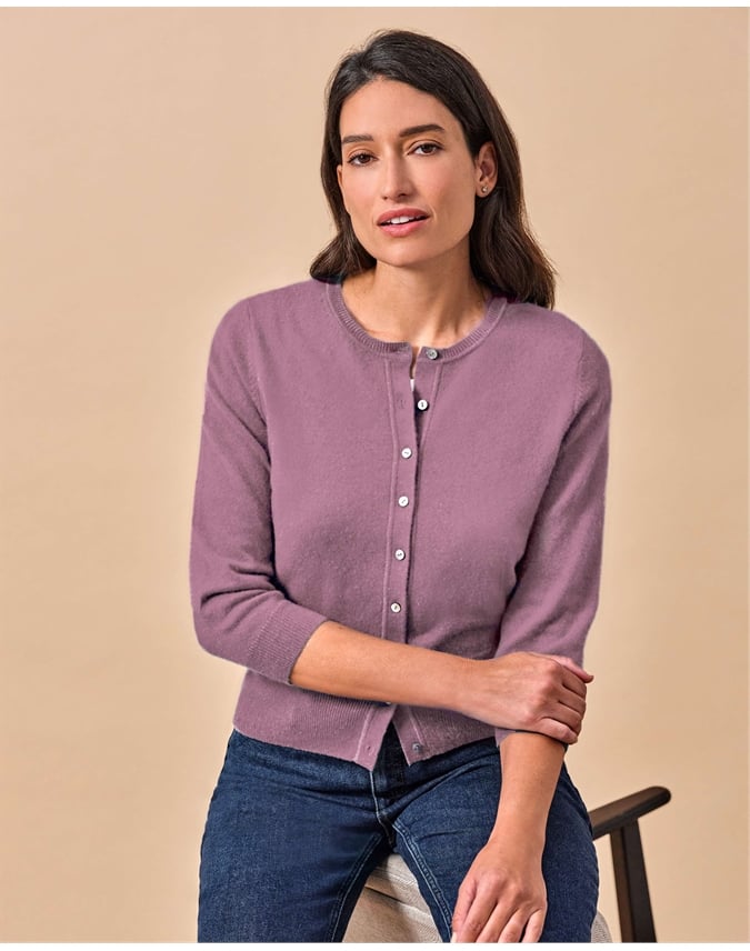 Cashmere Cropped Cardigan