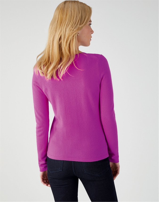 scoop neck cardigan