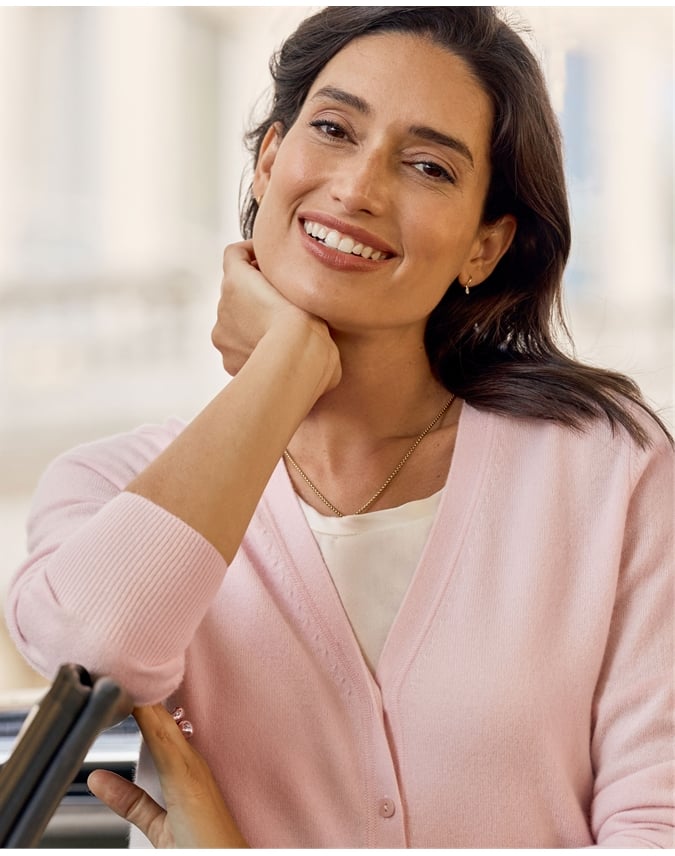 Cashmere V Neck Cardigan