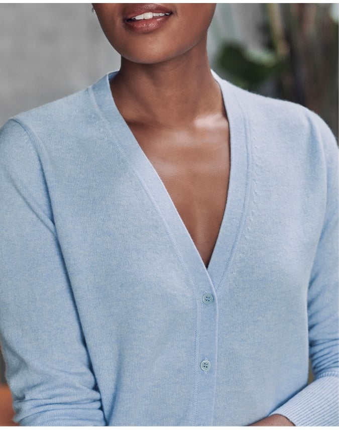 Cashmere V Neck Cardigan