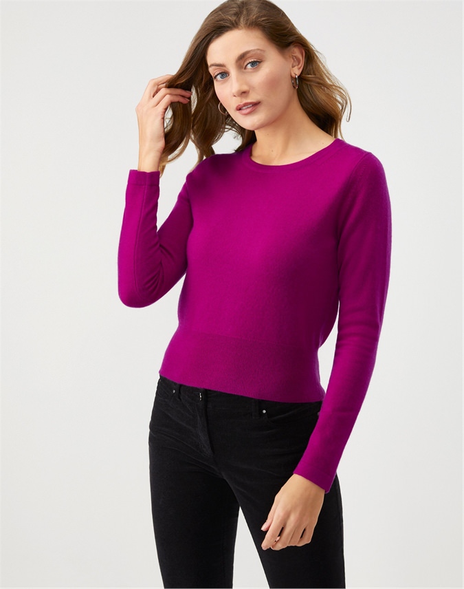 womens magenta sweater