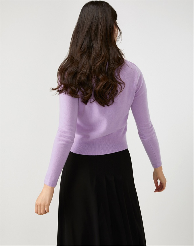 lilac cropped sweater