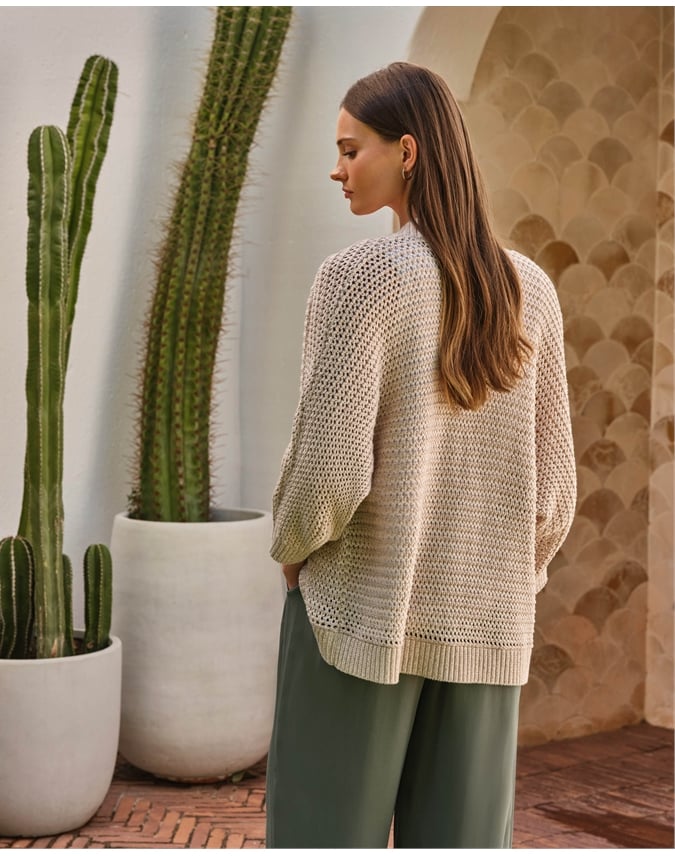 Cotton Edge To Edge Cardigan