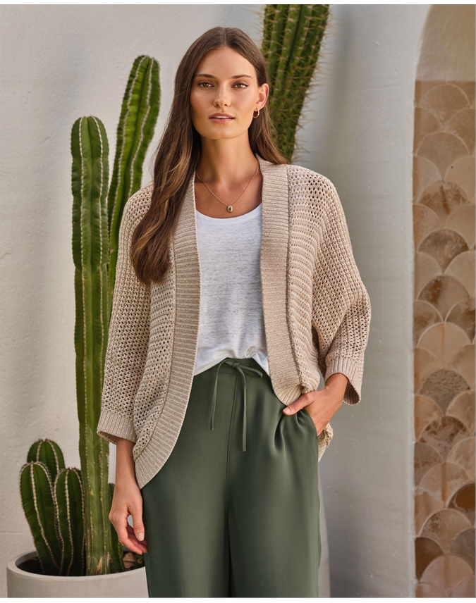 Cotton Edge To Edge Cardigan