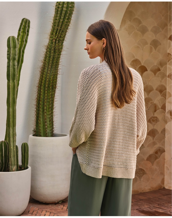 Cotton Edge To Edge Cardigan