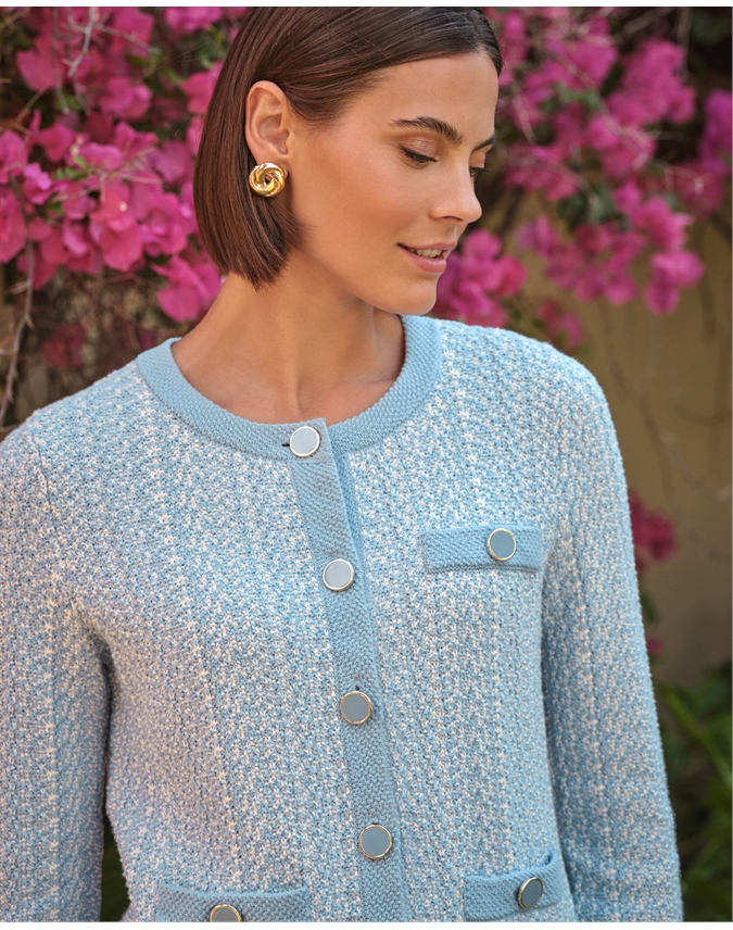 Cotton Tweedy Cardigan