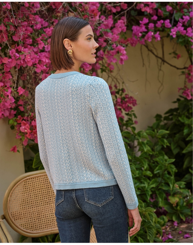 Cotton Tweedy Cardigan