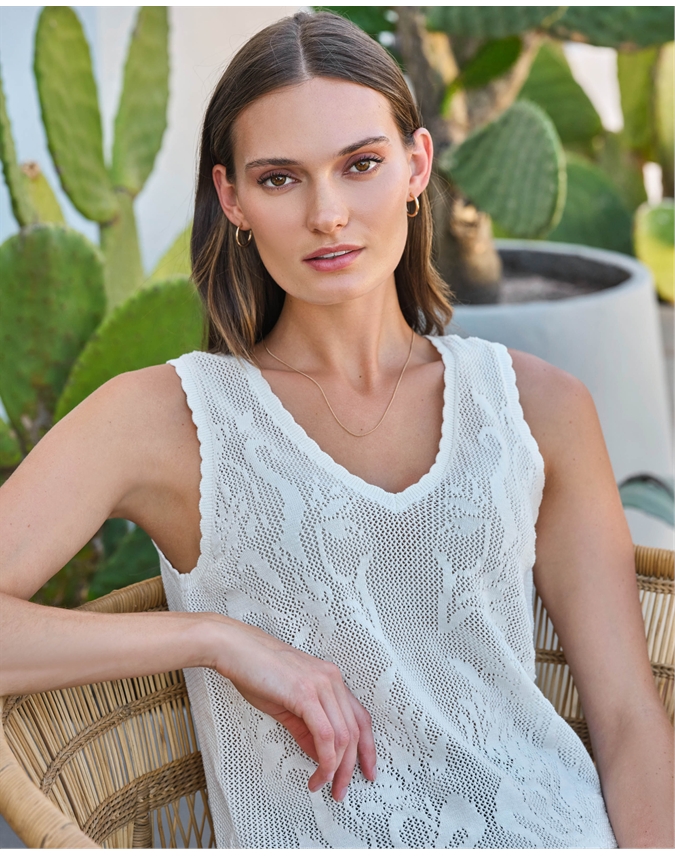 Cotton Lace Vest
