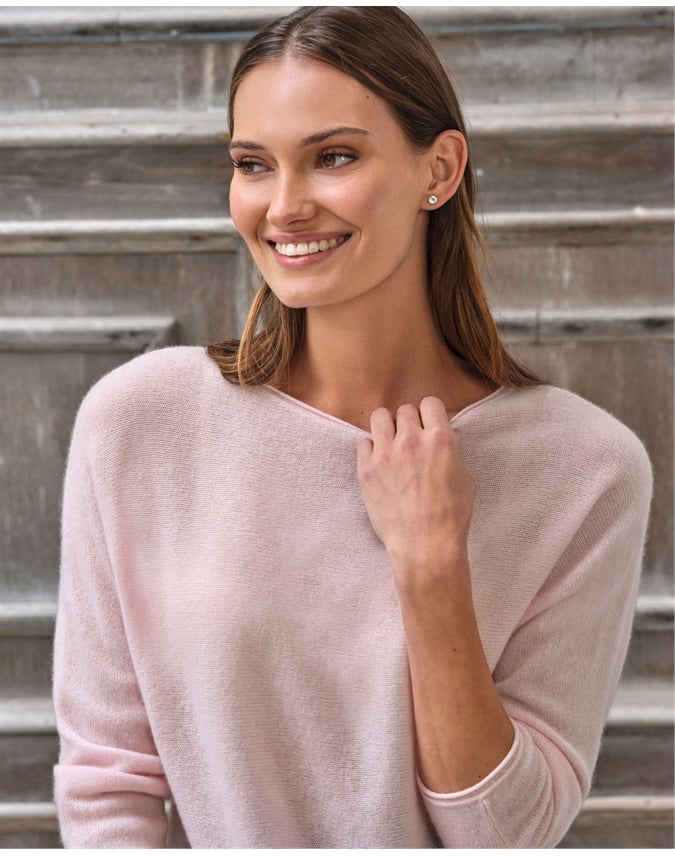 Gassato Cashmere 3/4 Sleeve Sweater