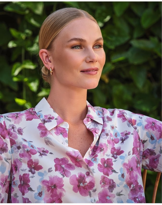 Sand Washed Pure Silk Satin Blouse