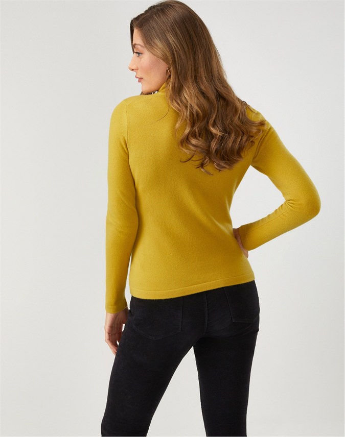 Amber | Cashmere Roll Neck Sweater | Pure Collection