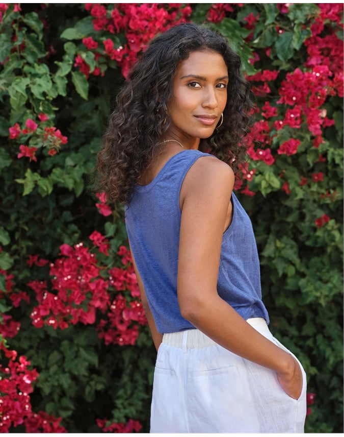 Luxury Linen Jersey Vest