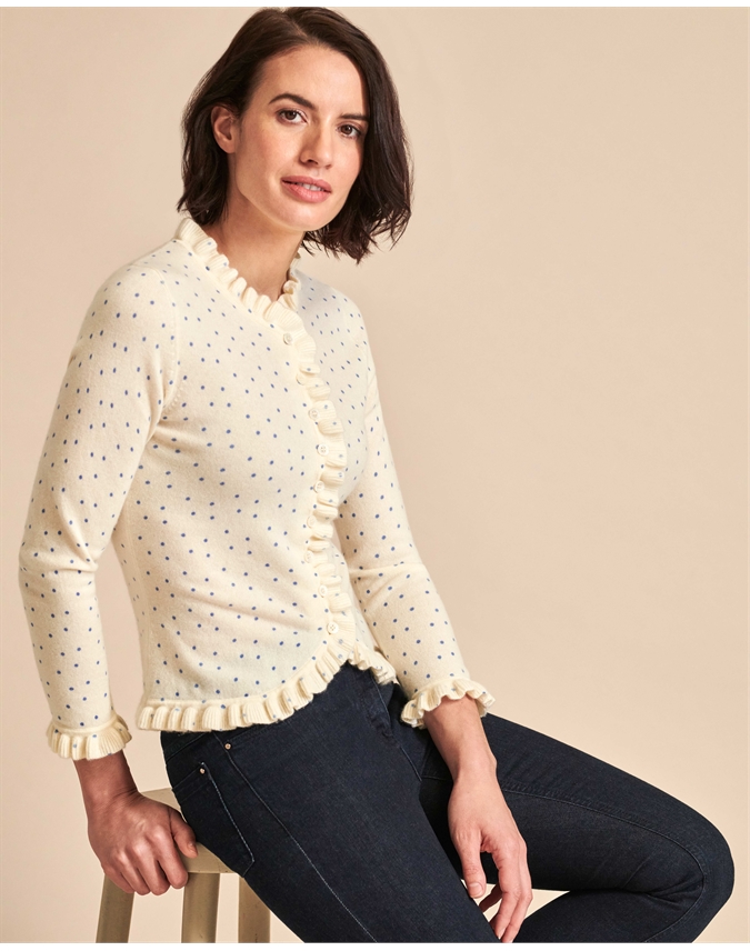 cashmere edge to edge cardigan