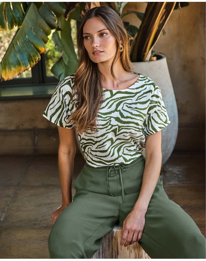 Grown On Sleeve Cotton Tee