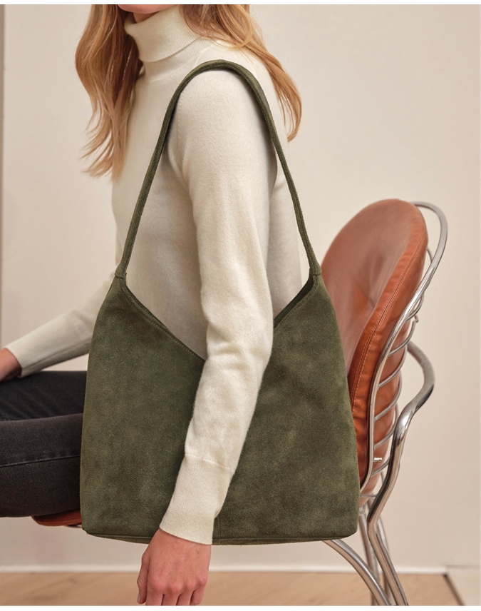 Suede Hobo Bag