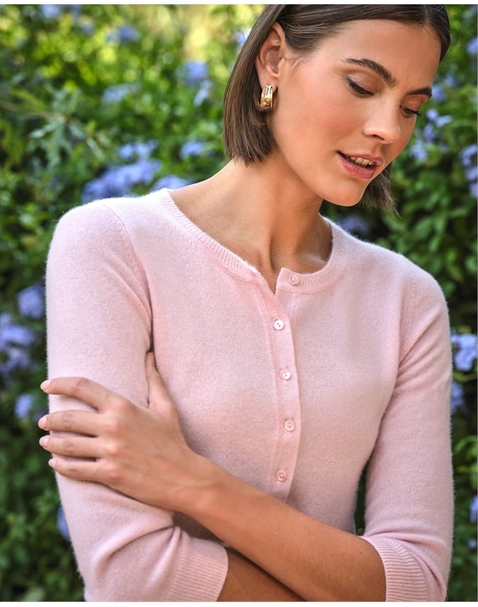 Cashmere Cropped Cardigan
