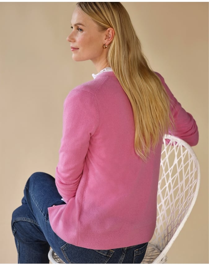 Cashmere V Neck Cardigan