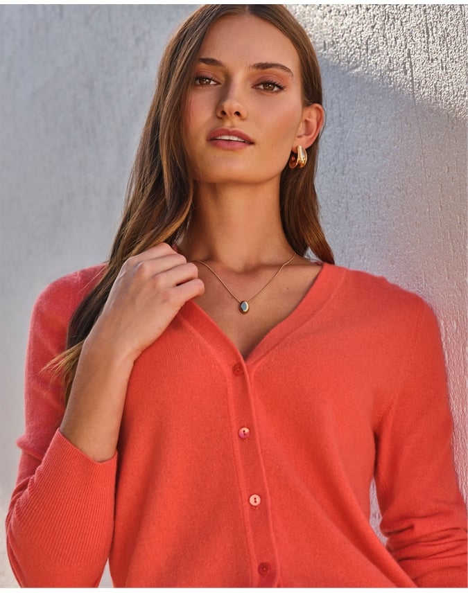 Cashmere V Neck Cardigan